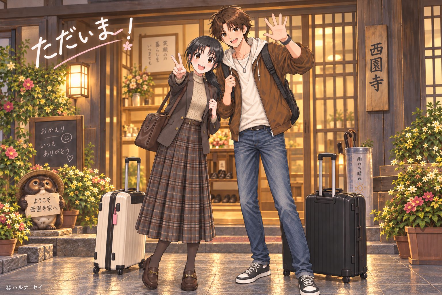 万座温泉旅行最終日のイラスト