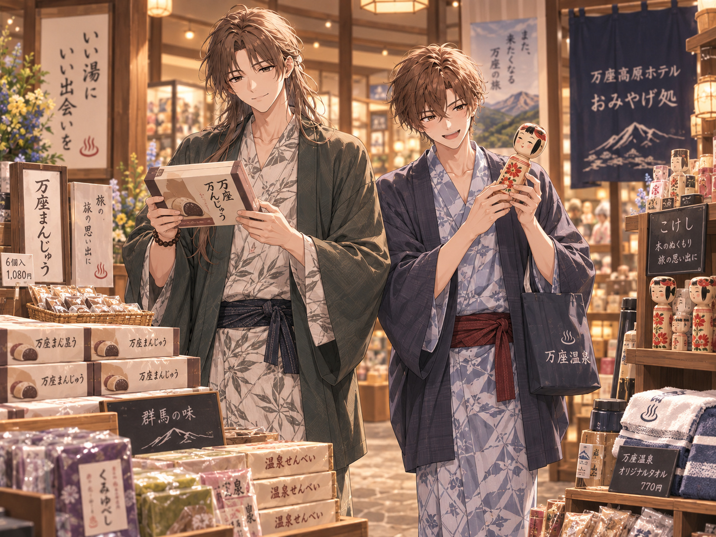 万座温泉旅行最終日のイラスト