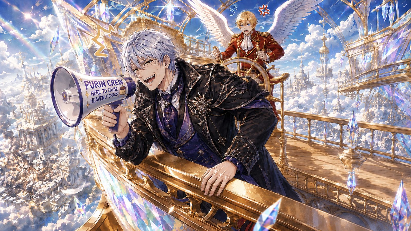 夜送舟艇のプリン艇団 第1章の挿絵