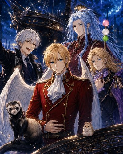 『夜送舟艇のプリン艇団』シリアス表紙