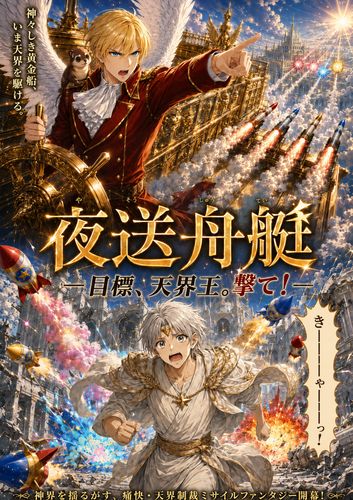 天界王への砲撃を描いたギャグイメージ