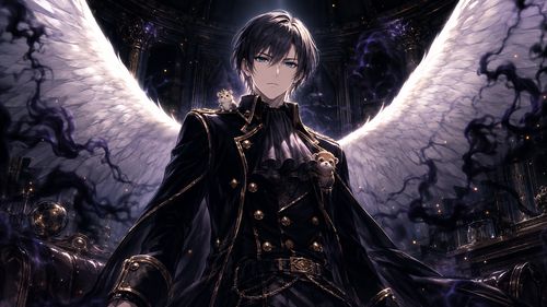 黒髪の悪党姿になったランベルセ公爵
